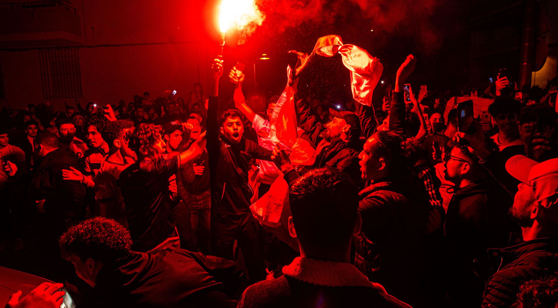 Las imágenes de la celebración en las calles de Alicante tras la victoria de Marruecos
