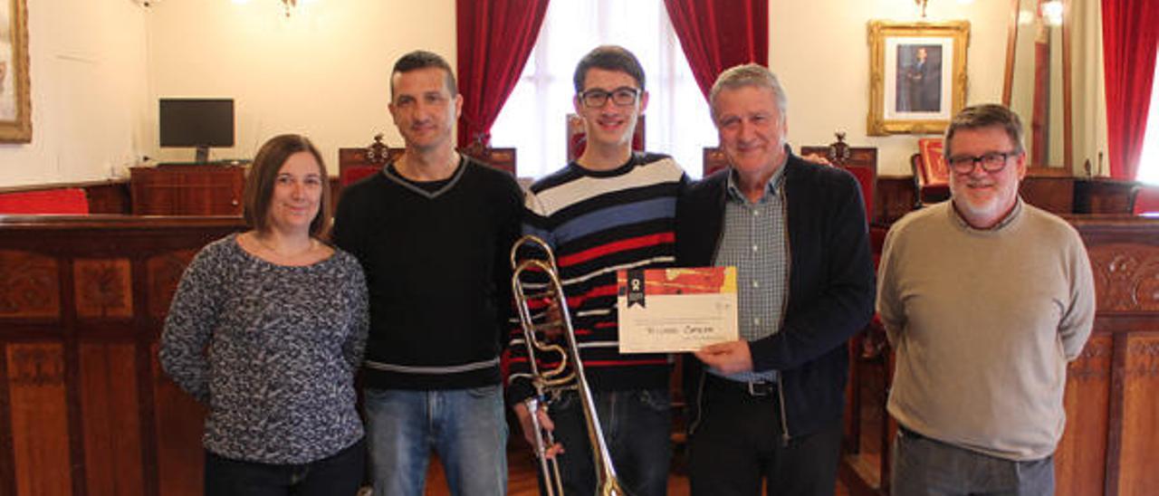 Un joven músico de Sueca gana   el concurso nacional de trombón