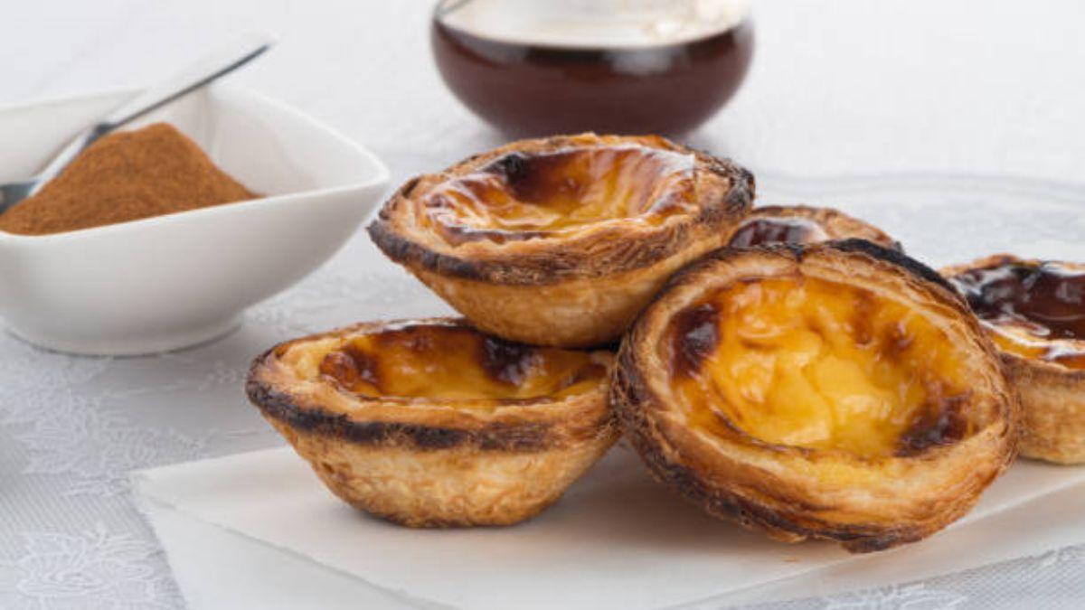 Pasteles de nata típicos de Portugal