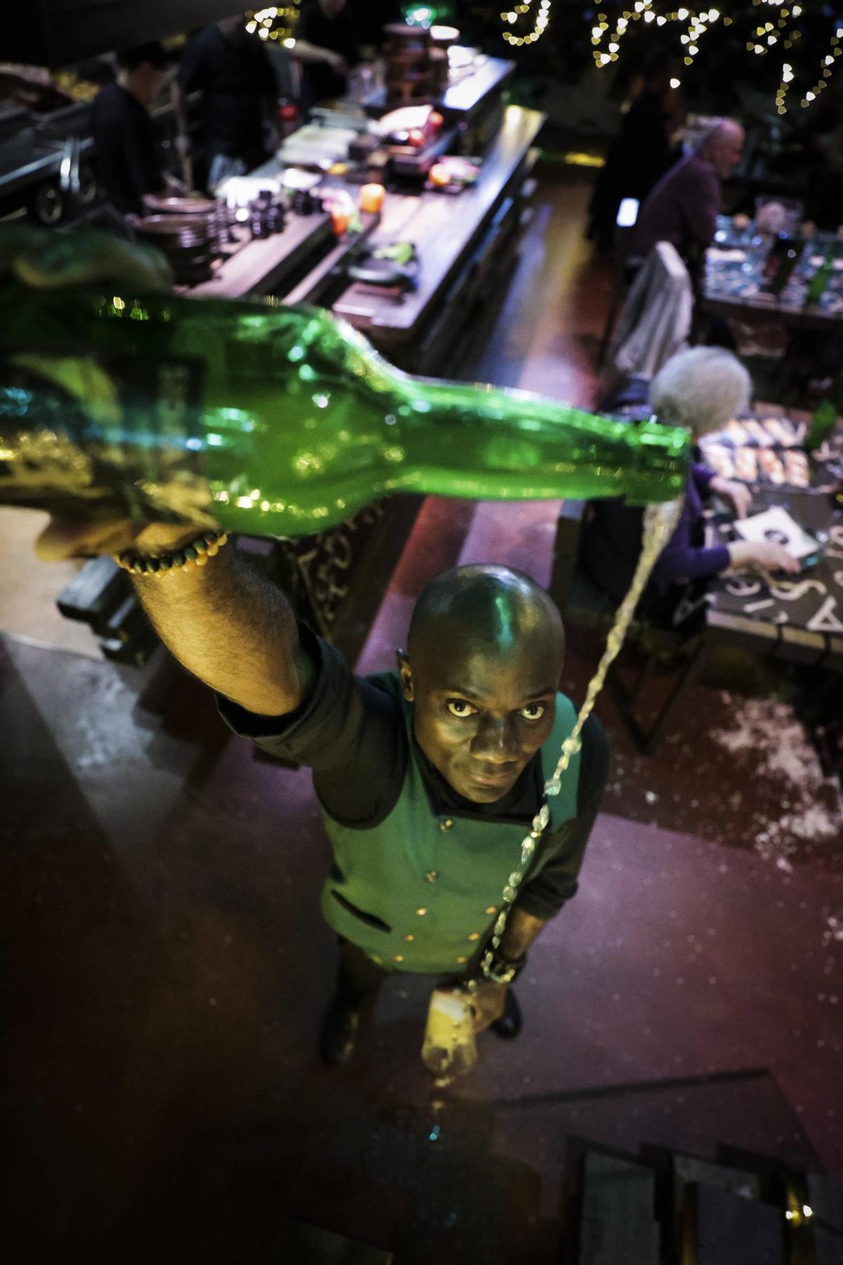 Salvador Ondó echa un culí­n, en Tierra Astur, en una imagen de archivo.