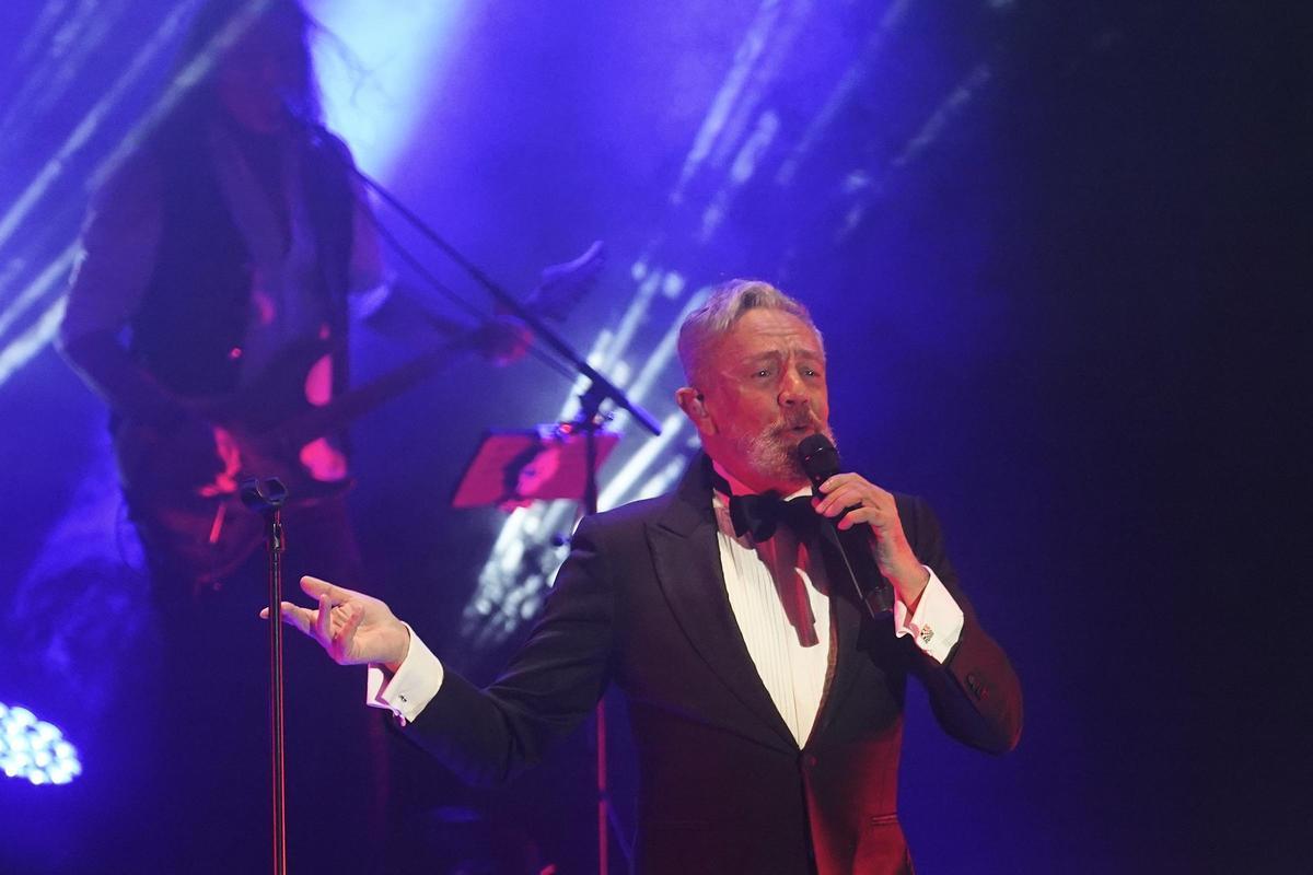 Rafa Sánchez durant un moment de la seva actuació.