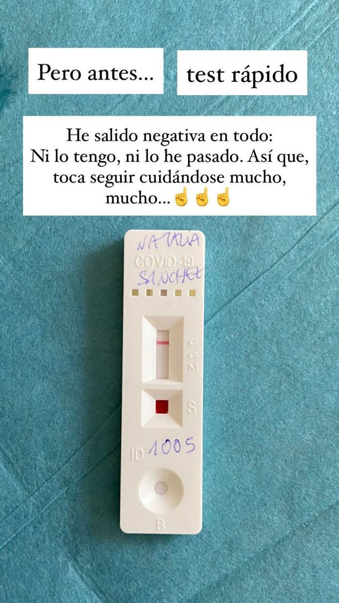 Test del Coronavirus de Natalia Sánchez