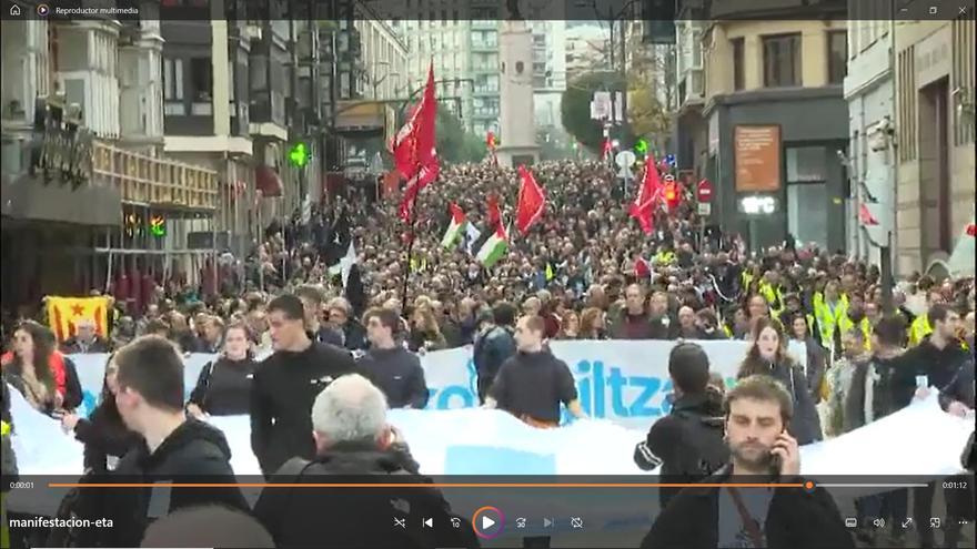 ERC, Junts, la ANC y la CUP se unen a la manifestación por los presos de ETA en Bilbao