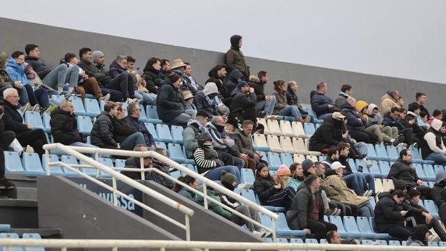 El aspecto que presentó la grada del Palladium Can Misses ante el Eldense. | VICENT MARÍ