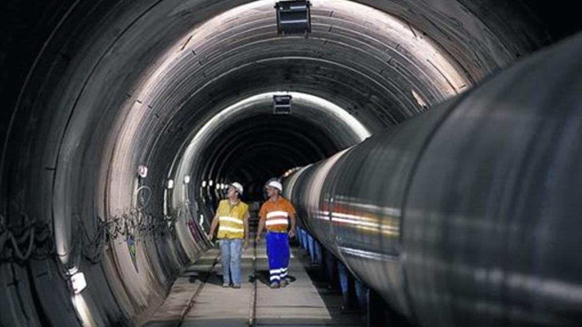 Túnel de interconexión Fontsanta-Trinitat, gestionada por Aigües Ter Llobregat, que hasta el 2012 estaba controlada por la ACA.