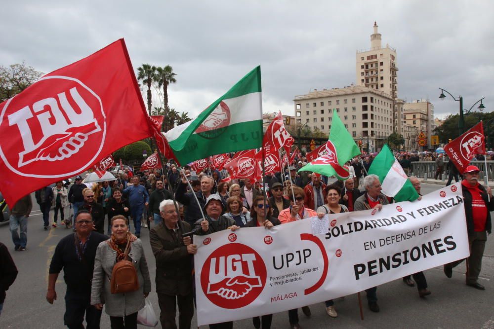 Concentración en Málaga por unas pensiones "dignas"