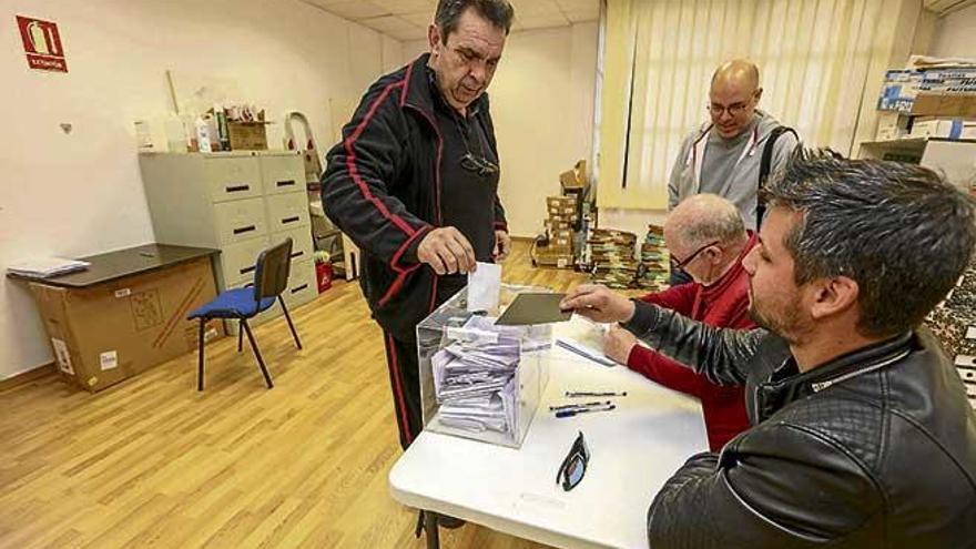 Los taxistan han votado durante tres días.