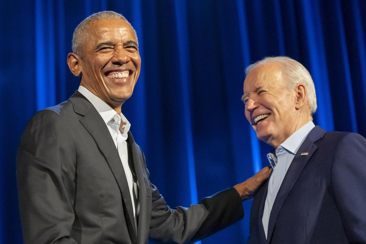 Obama y Clinton apoyan a Biden en un acto en Nueva York