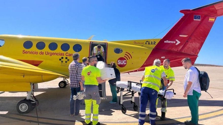 El Materno carries out the first transfer between islands of a girl who required an ECMO
