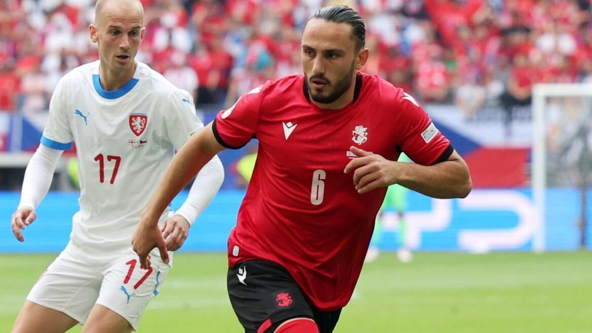 Kochorashvili en la Euro 2024.