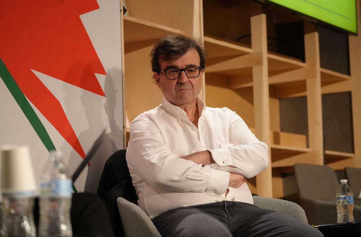 L'escriptor criat a Girona, durant l'acte a la Fira del Llibre de Guadalajara, a Mèxic.