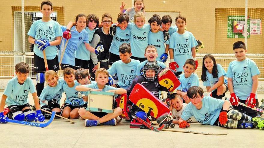 Jugadores de la canteradel Traviesas, en O Carme.