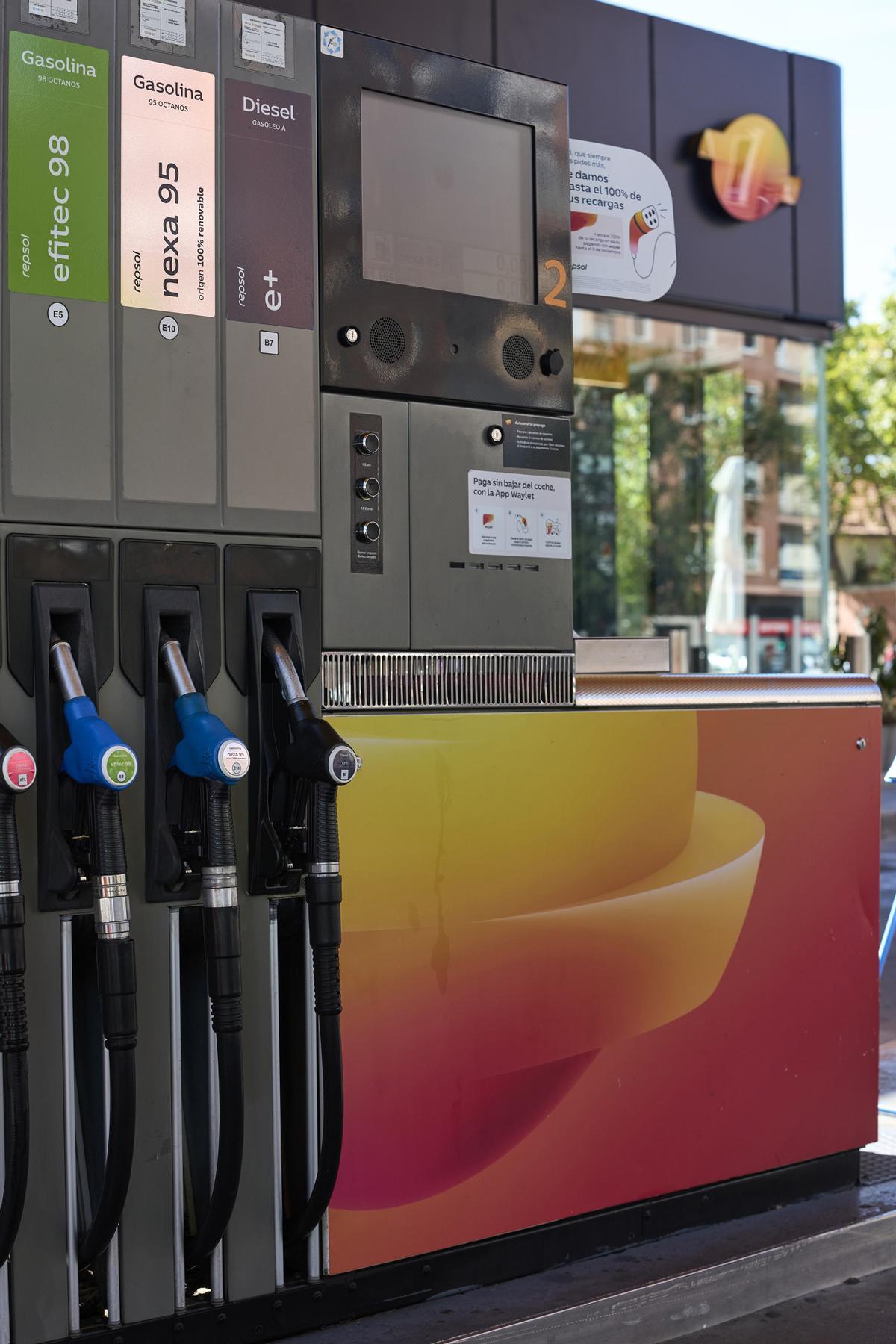 Surtidor de Gasolina Nexa 95 100% renovable de Repsol