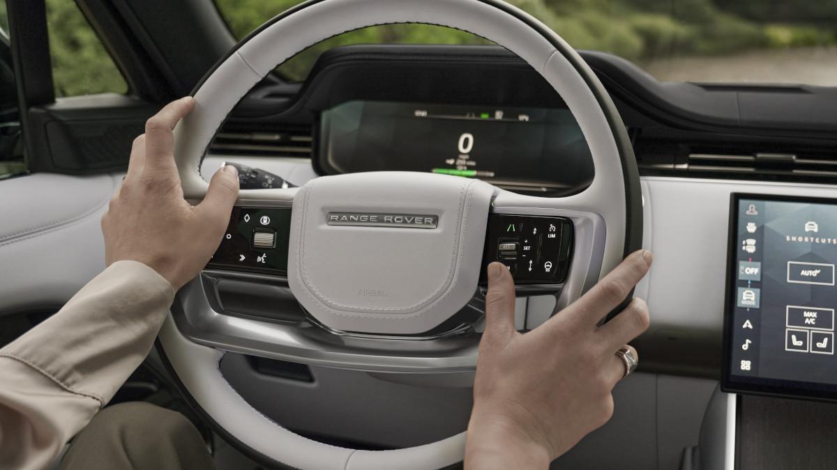 Interior del Range Rover eléctrico
