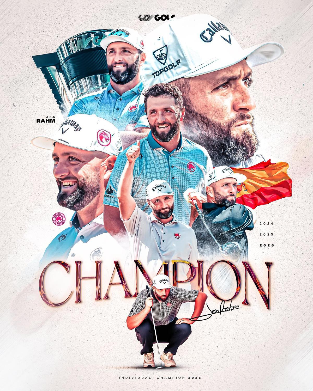 Rahm, campeón por tercer año consecutivo