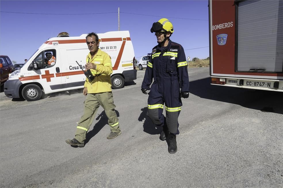 Incendio forestal en Cáceres