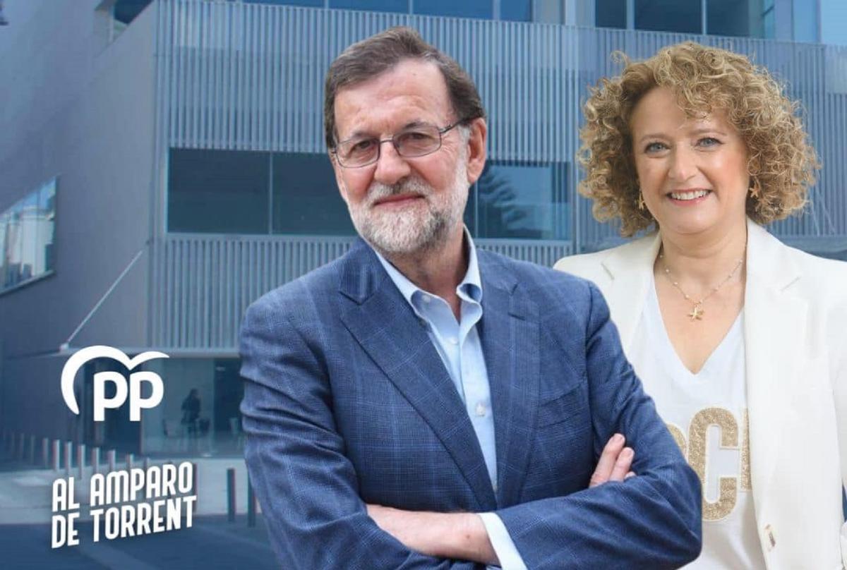 Cartel de Rajoy con Folgado.
