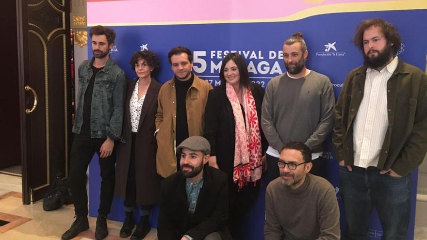 Part de l&#039;equip de la sèrie al Festival de Màlaga