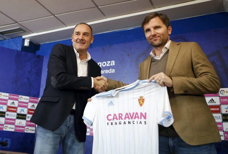 Presentación del nuevo técnico del Real Zaragoza, Víctor Fernández