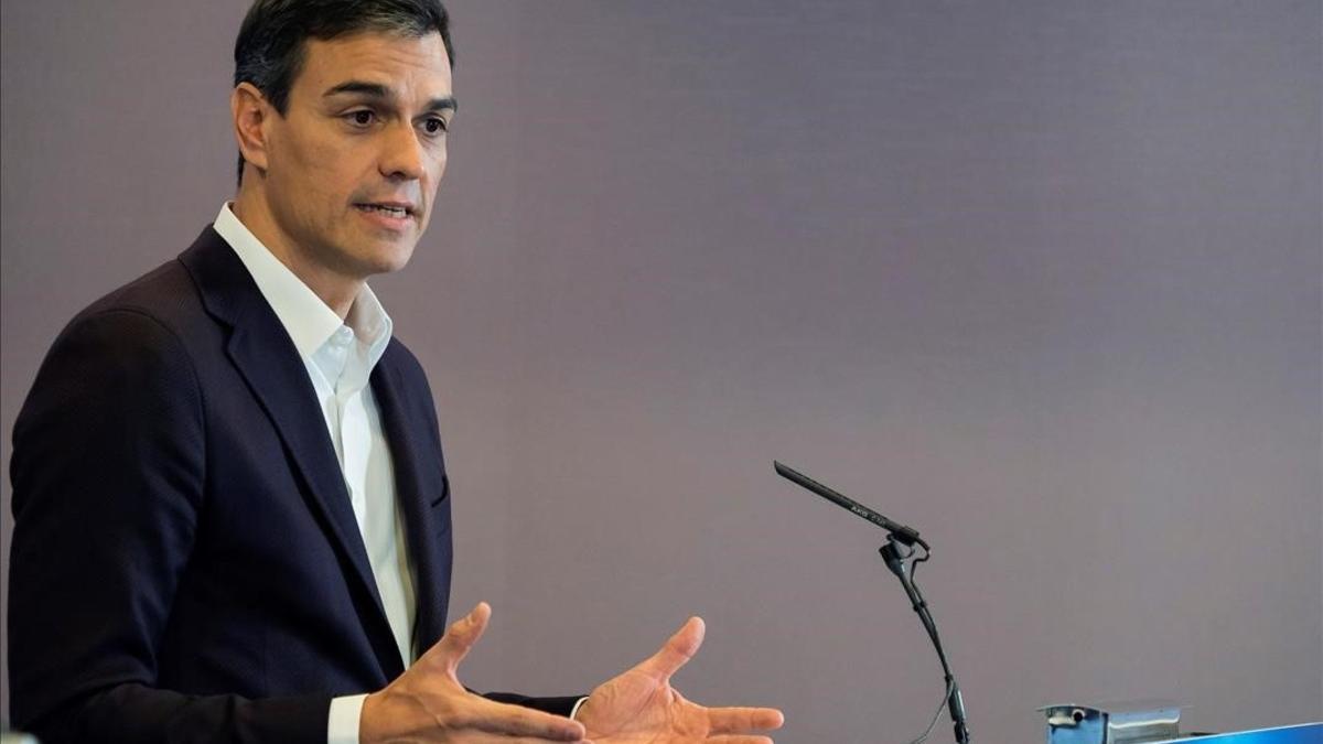 Pedro Sánchez, este jueves en Valladolid.