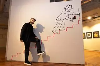 Los 'Trazos' de David Pintor, en A Coruña: la exposición que va de sus caricaturas a dibujos de viajes y obras inéditas