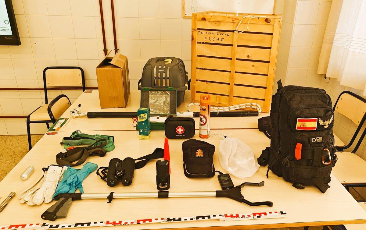 Educación ambiental con la brigada ambiental de la Policía Local de Elche