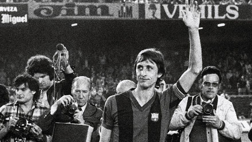 Johan Cruyff, en su partido de despedida en 1978.