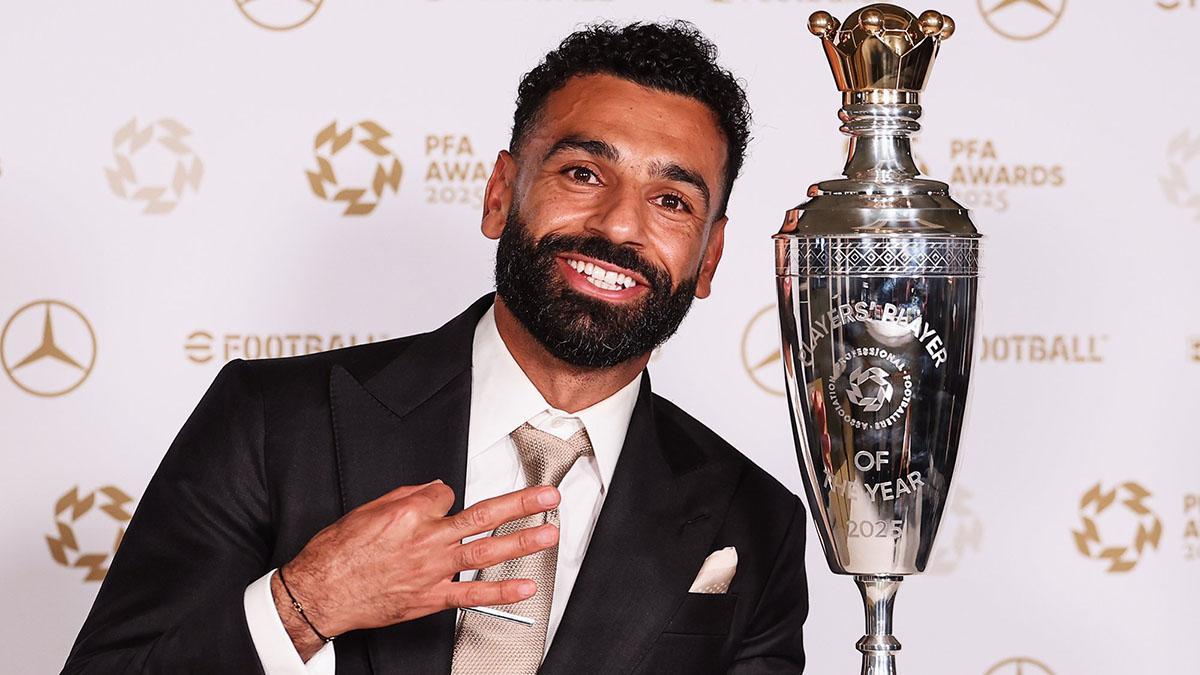 Mohamed Salah, por tercera vez nombrado mejor jugador del año según los futbolistas de Inglaterra