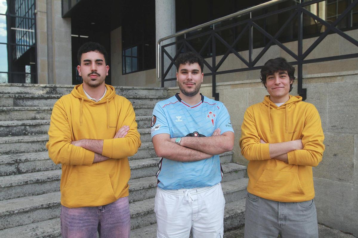 Marcos Martinez , Anxo Lameiro y Alejandro Sirvent, los responsables del proyecto.