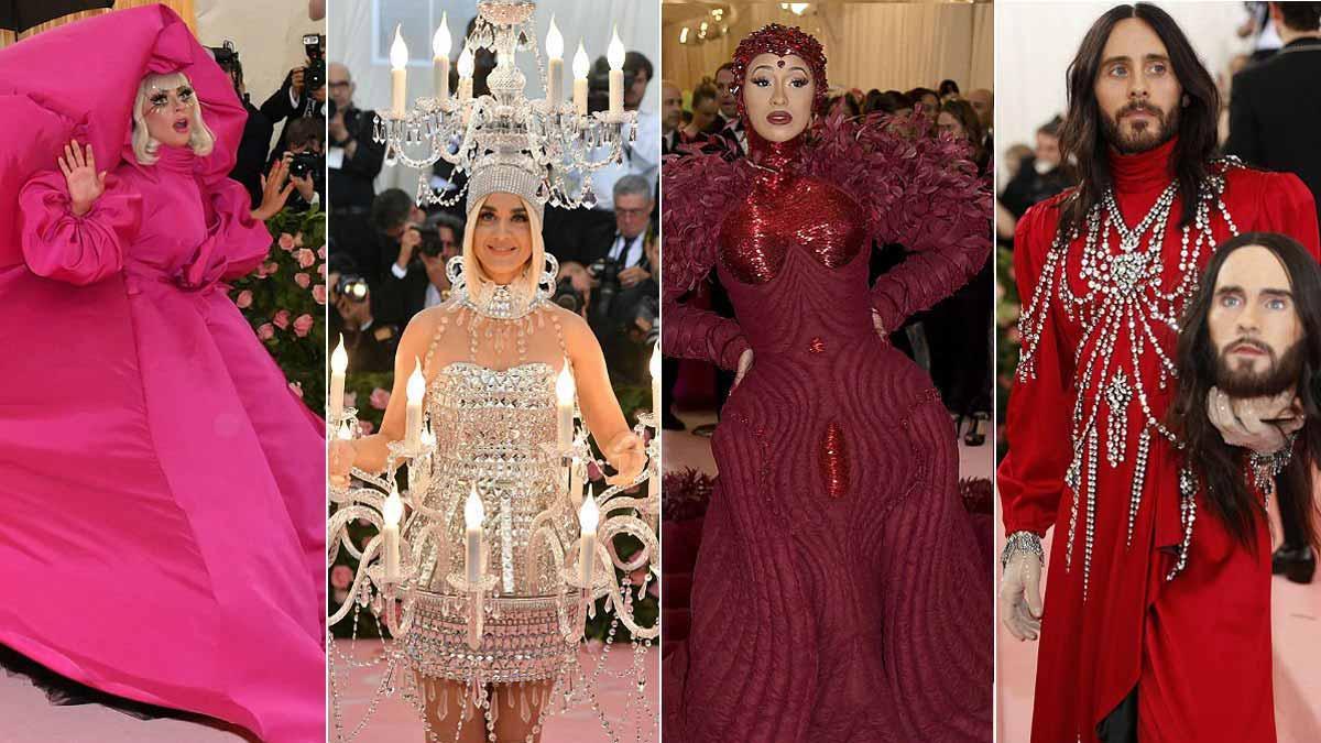 Excentricidad y estilo libre en la gala del MET. En la foto, de izquierda a derecha, Lady Gaga, Katy Perry, Cardi B y Jared Leto.