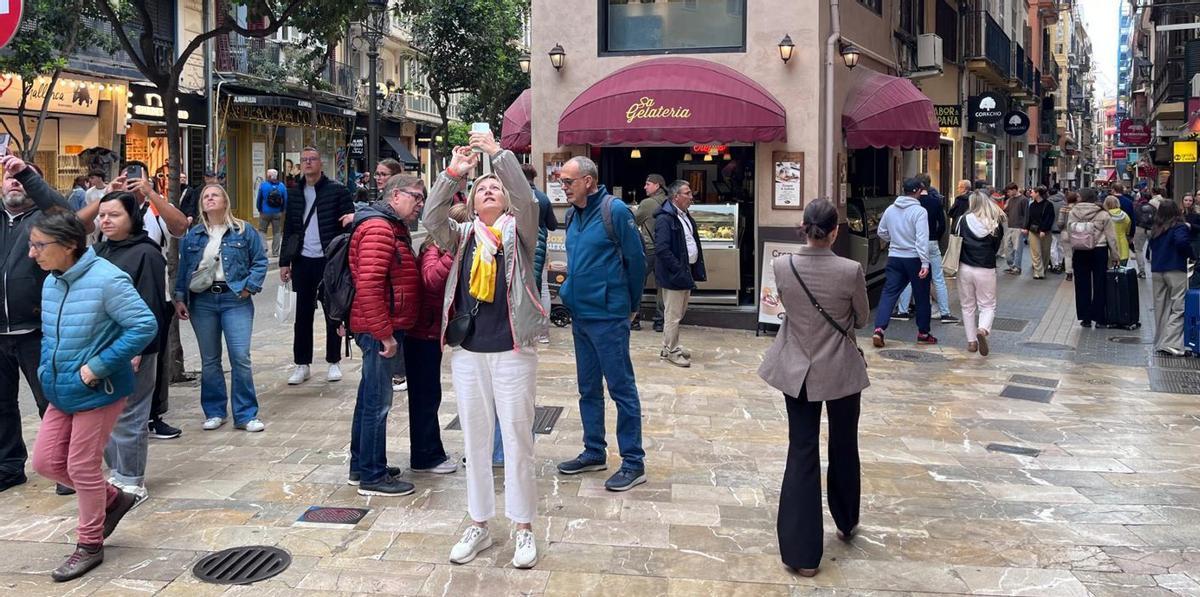 Lleno total en el centro de Palma