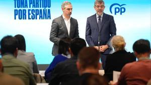 Los vicesecretarios del PP de hacienda, Juan Bravo, y economía, Alberto Nadal.