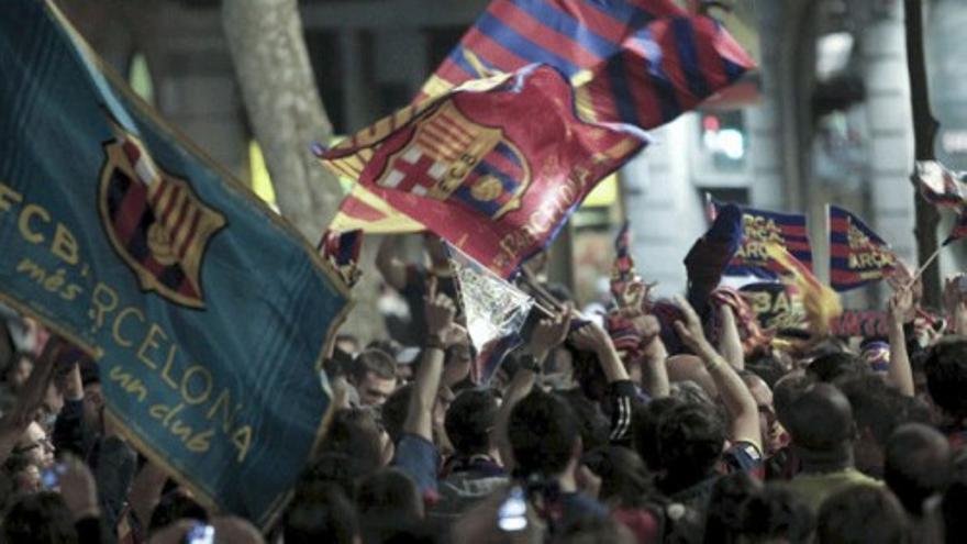 Todo listo para la gran fiesta del Barça