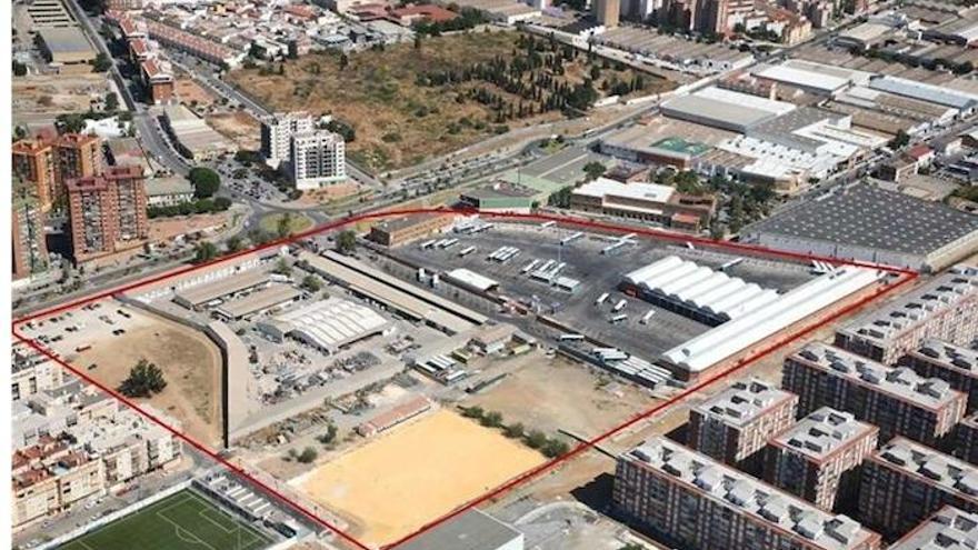 Vista aérea de la zona de El Duende donde se levantaría el barrio de la Manzana Verde.