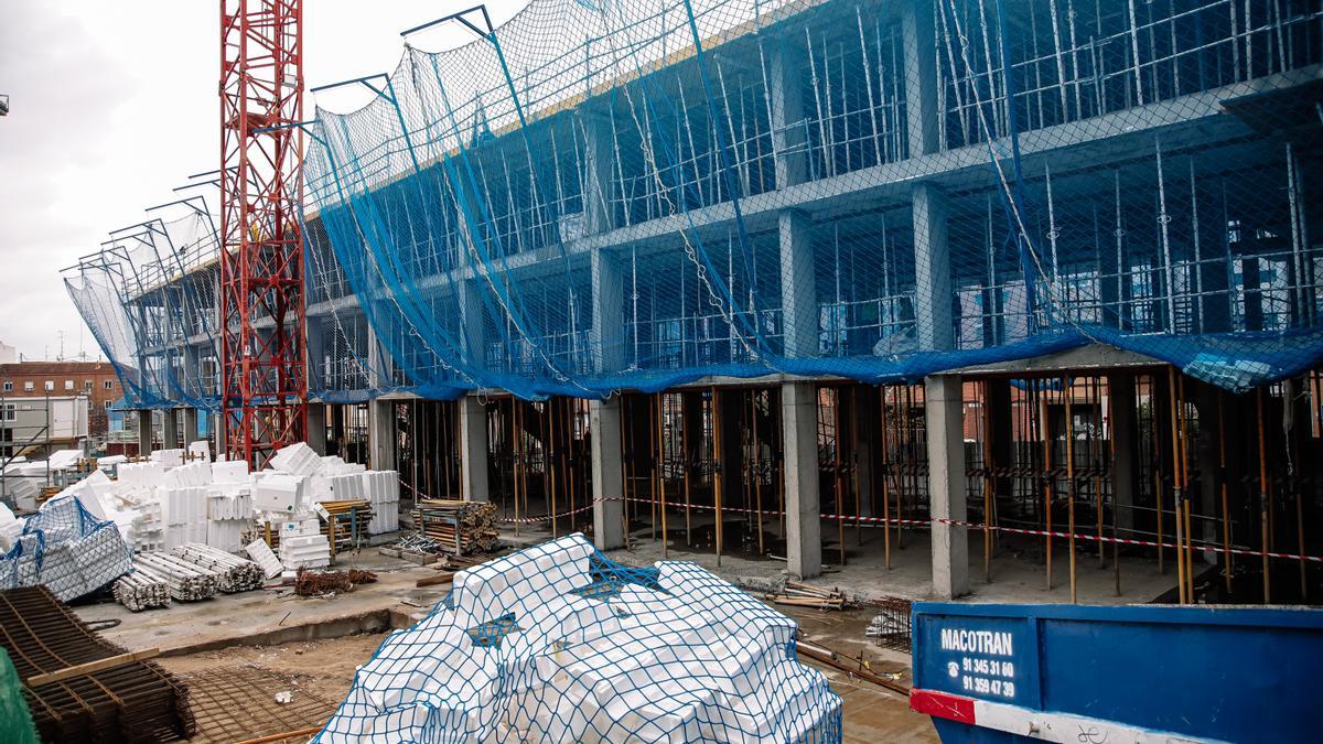 Un edificio en obras.