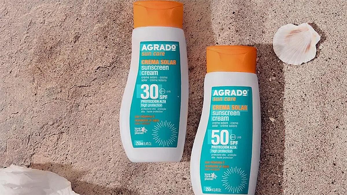 Cremas solares de la marca Agrado