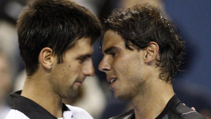 Rafa Nadal y Novak Djokovic.