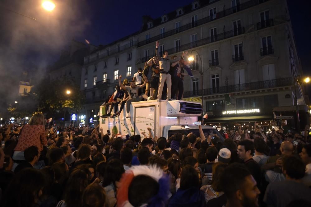 Celebraciones por el pase de Francia a la final