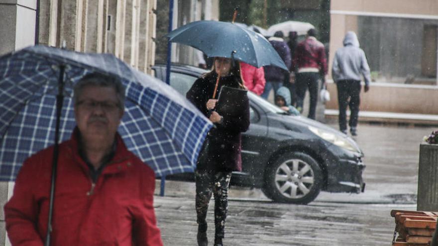 Paraguas hoy en Orihuela