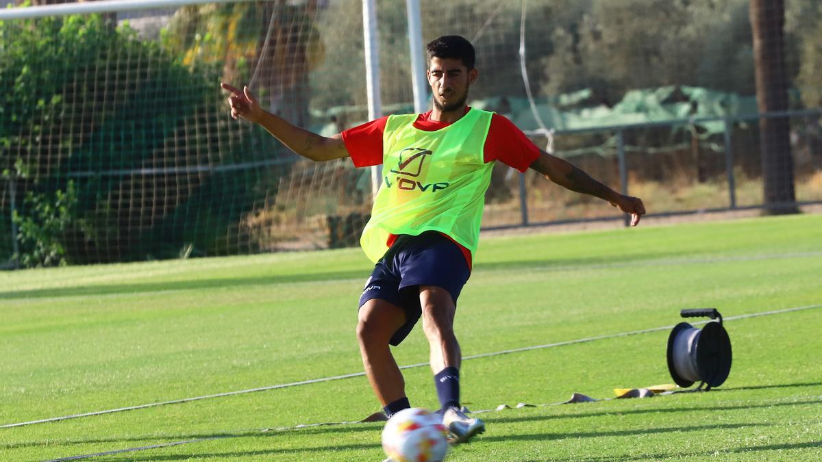 Calderón, en un entrenamiento en la Ciudad Deportiva.