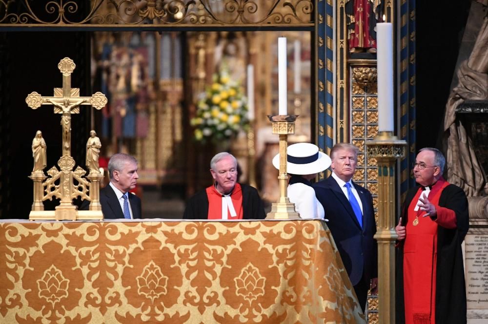 La visita de Trump a Londres, en imatges