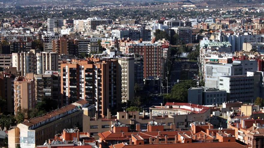 Panorámica de la ciudad de Murcia vista desde el aire.