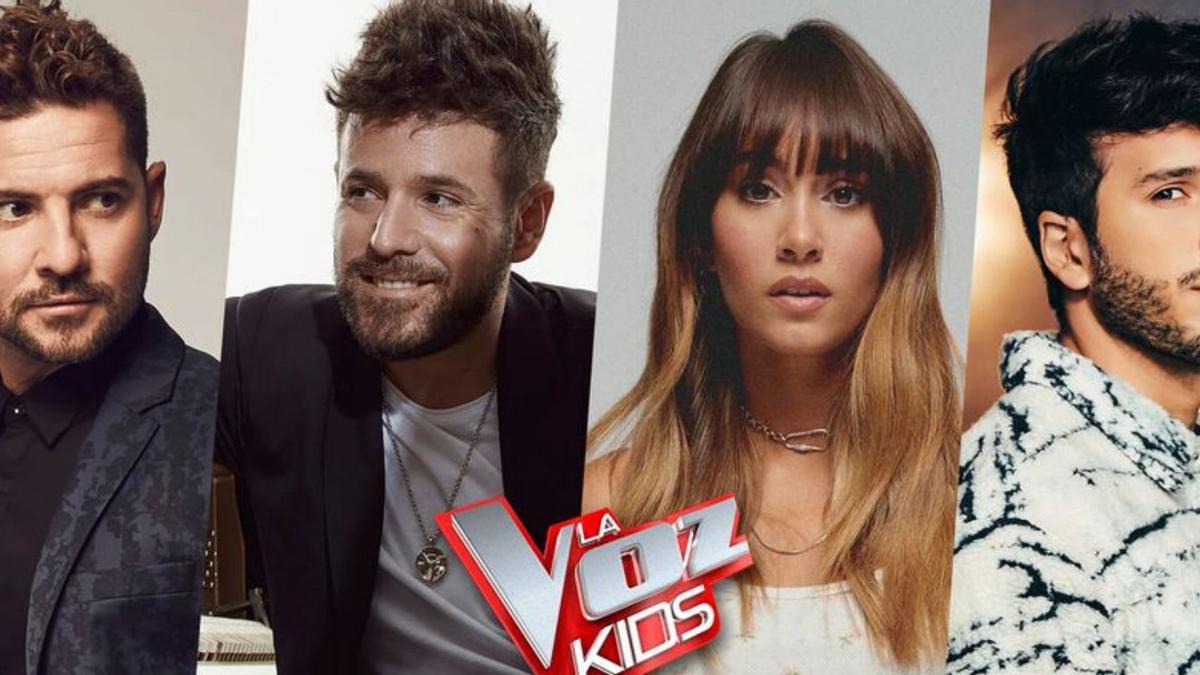 Los cuatro capitanes de ‘La Voz Kids’. |