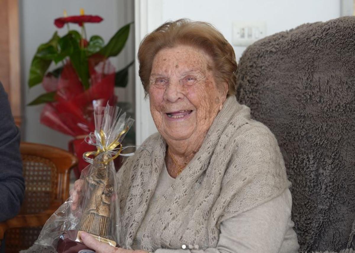 Pura Riera a sus 104 años