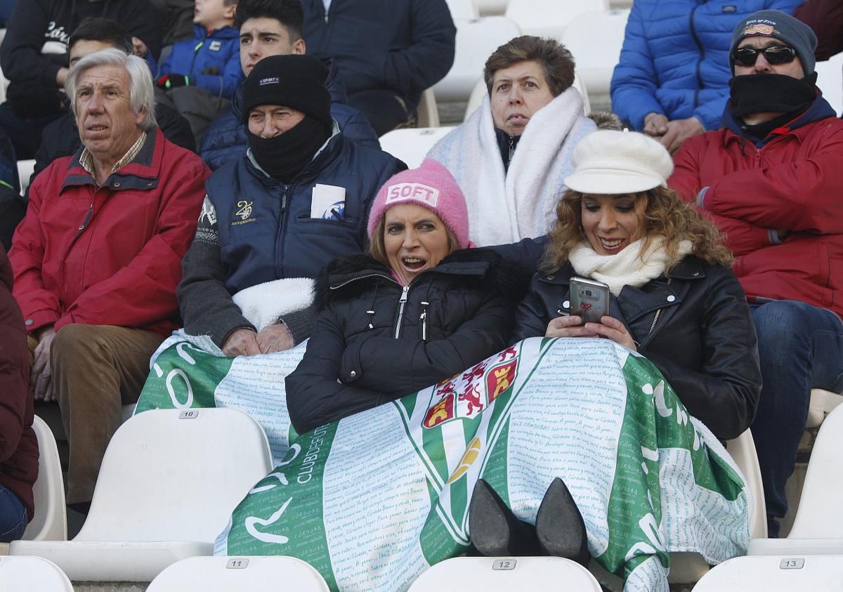 La afición blanquiverde en el Córdoba-Rayo Majadahonda