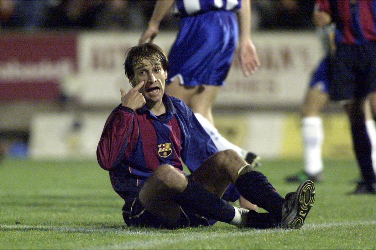 Alfonso, en un Figueres-Barça durante su etapa blaugrana