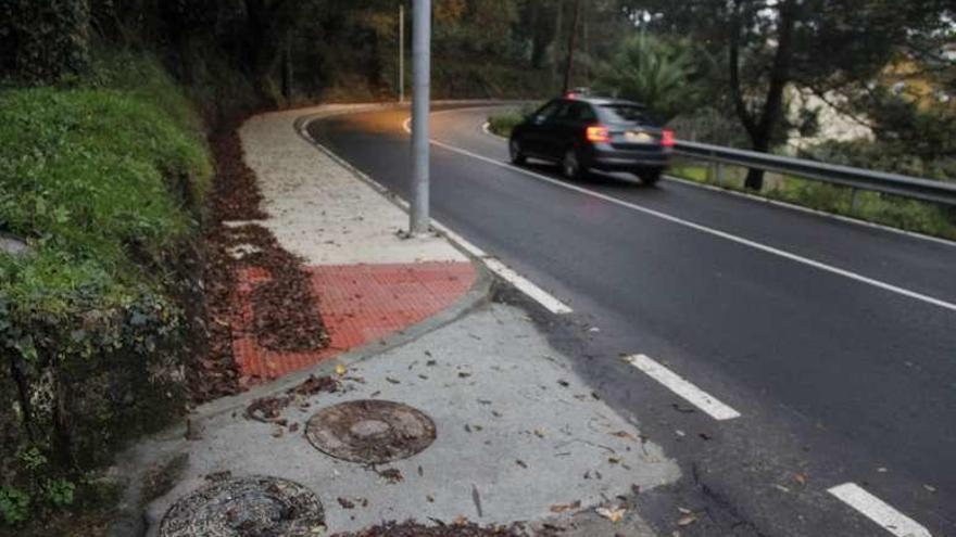 Zona en la que se instaló el nuevo colector. // Santos Álvarez