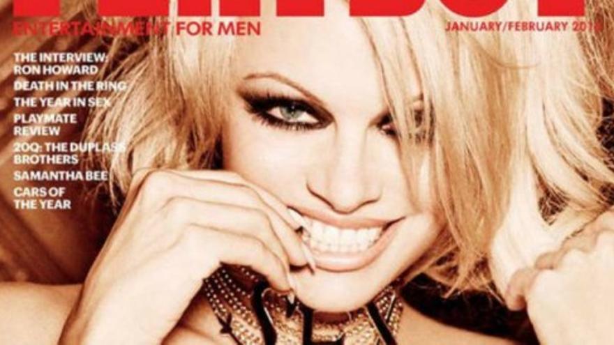 Pamela Anderson, portada del último número de Playboy con desnudos