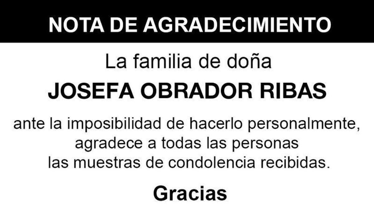 Nota Josefa Obrador Ribas