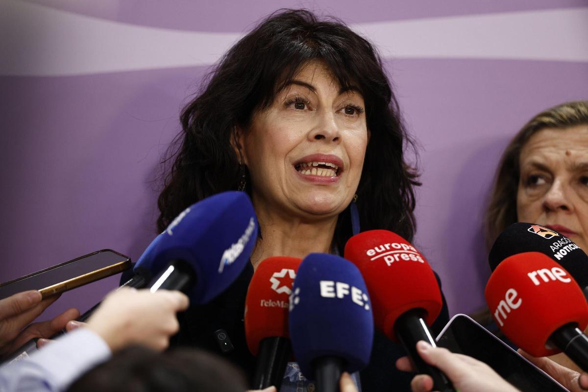 La ministra de Igualdad, Ana Redondo, en declaraciones previas al comité de crisis